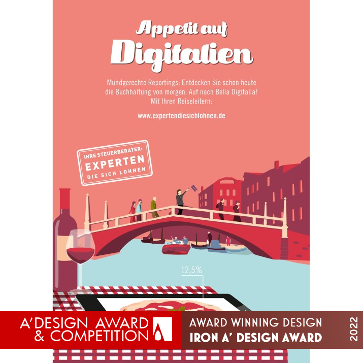 Bella Digitalia Campaign for Tax Consultants by Frances Franzke and Martin Schubert Iron Graphics, Illustration and Visual Communication Design Award Winner 2022 