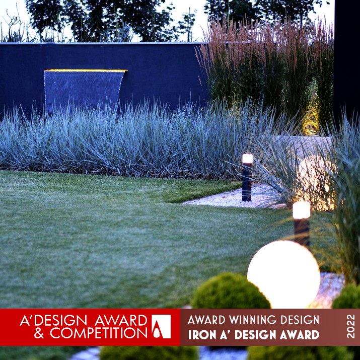 Architectural Home Garden by Dagmara Berent Iron Landscape Planning and Garden Design Award Winner 2022 