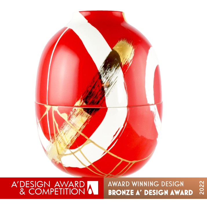 Kintsugi Ferrari Red Conversation Piece by Maria Joanna Juchnowska Bronze Fine Arts and Art Installation Design Award Winner 2022 