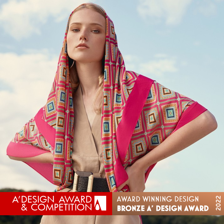 Lovely Lines Silk Scarf Collection by Inna Anishchenko - Anni Teriani Bronze Fashion and Travel Accessories Design Award Winner 2022 