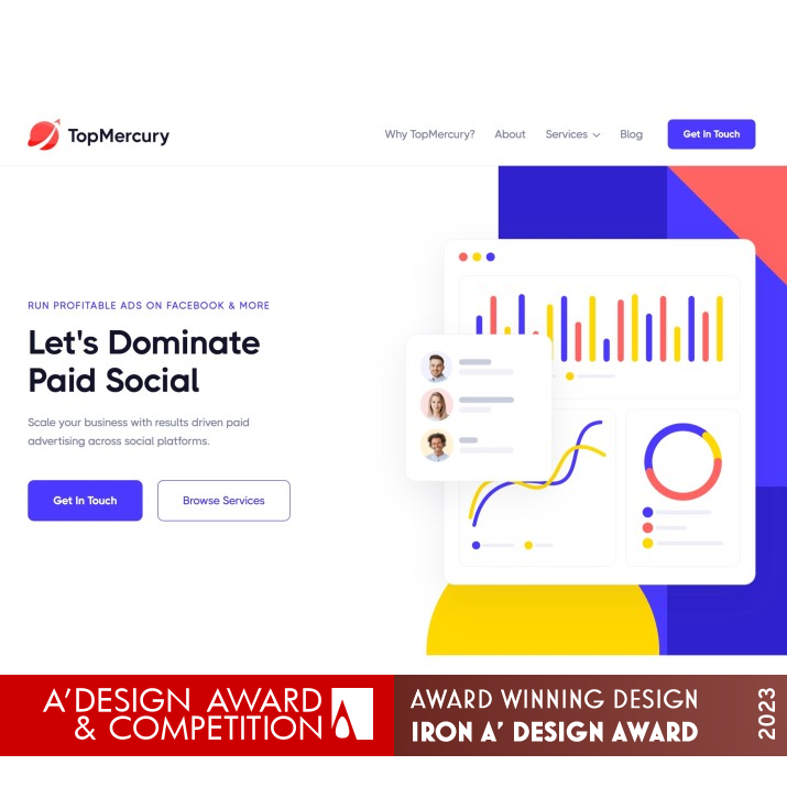 Top Mercury Web Design by Daniel Houle Iron Website and Web Design Award Winner 2023 