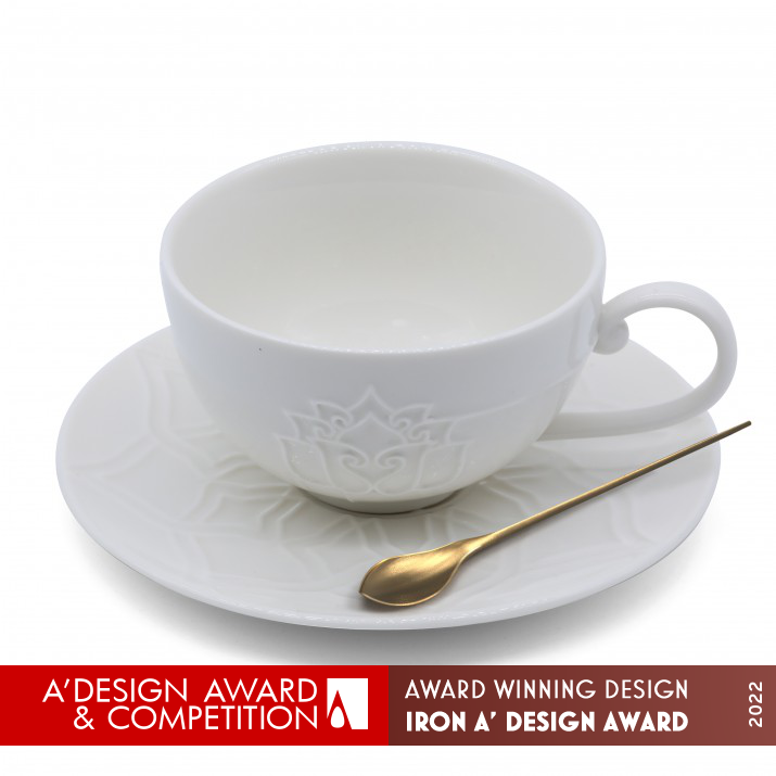 He He Lotus Coffee Cup by Sun Jian Iron Bakeware, Tableware, Drinkware and Cookware Design Award Winner 2022 