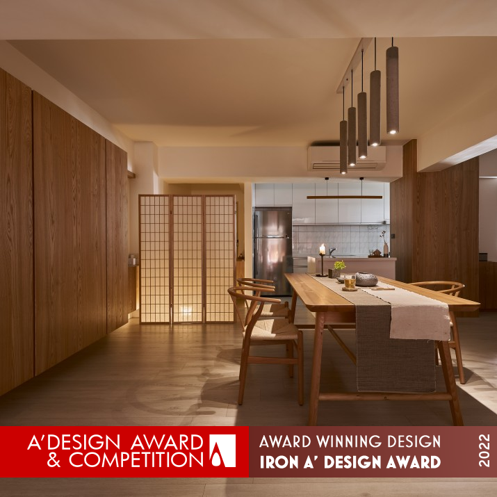 Warm Twilight House Residential Interior Design by Weiting Wu Iron Interior Space and Exhibition Design Award Winner 2022 