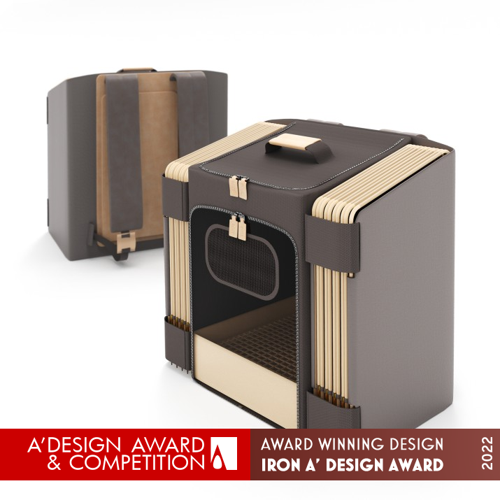 Fenced Traveler Pet Outing Bag by Industrial Design College of LAFA Iron Pet Care, Toys, Supplies and Products for Animals Design Award Winner 2022 