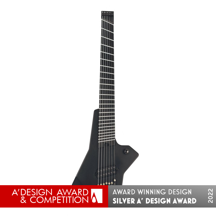 Type V Travel Electric Guitar by Vladimir Shorin Silver Musical Instruments Design Award Winner 2022 