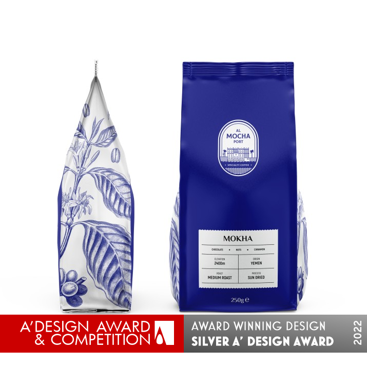 Al Mocha Port Coffee Packaging by Elena Gamalova Silver Packaging Design Award Winner 2022 