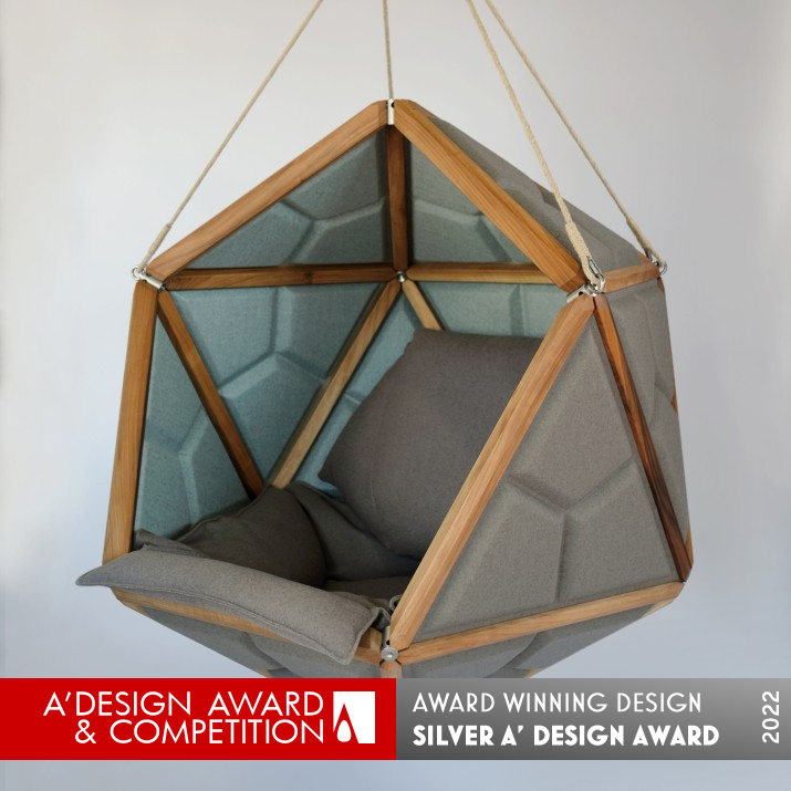 Iko Hanging Chair by Ivo Andric Silver Office Furniture Design Award Winner 2022 