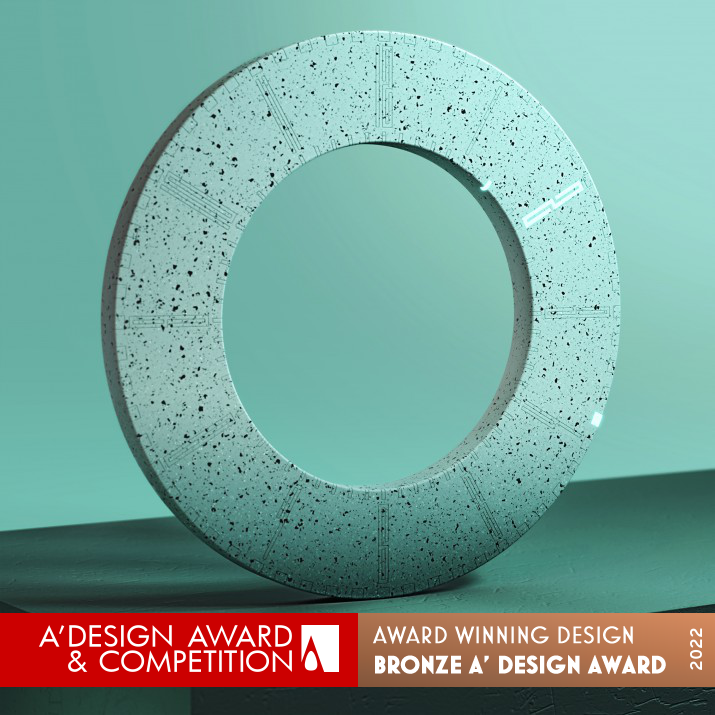 Lightime Wall Clock by Arvin Maleki Bronze Furniture Design Award Winner 2022 
