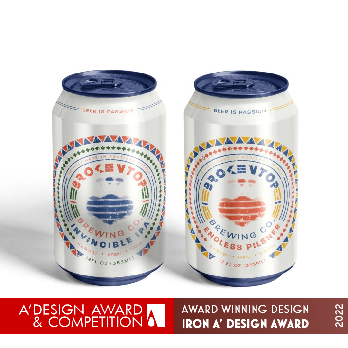 Broken Top Brewing Co Craft Beer Beverage Packaging by Jackie Jiabei Jiang Iron Packaging Design Award Winner 2022 