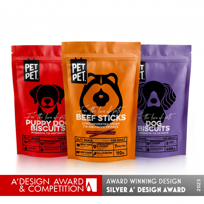 Pet Pet Brand Products by Antonia Skaraki Silver Packaging Design Award Winner 2023 
