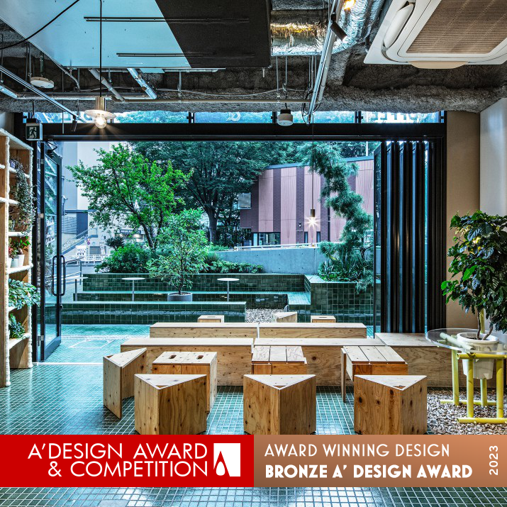 All Day Place Shibuya Hotel by Uds Ltd. Bronze Interior Space and Exhibition Design Award Winner 2023 