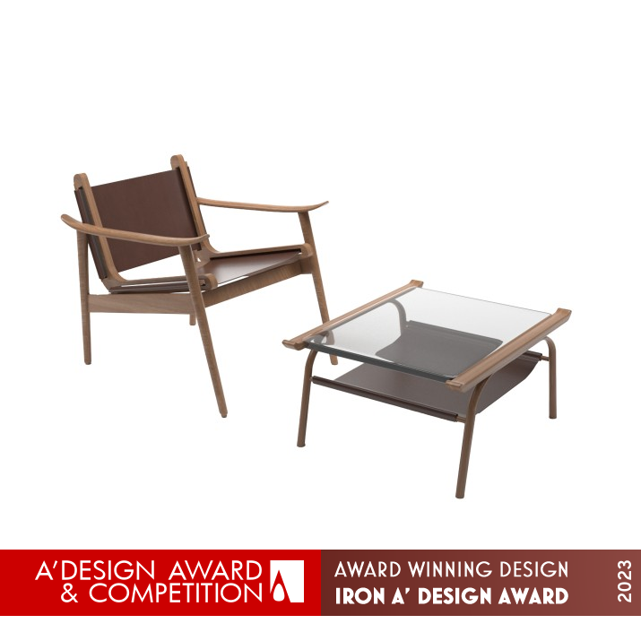 Hui Lounge Table and Chair by Dan Shao Iron Furniture Design Award Winner 2023 