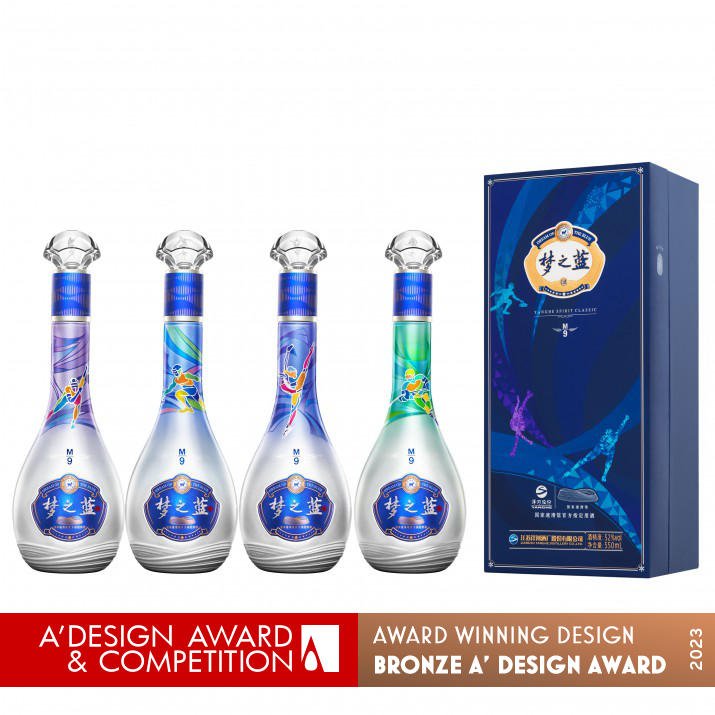 Dream Dance Ice Ribbon Alcoholic Beverage Packaging by Liandong Zhang, Huashuang Liu and Zhaoxin Zhu Bronze Packaging Design Award Winner 2023 