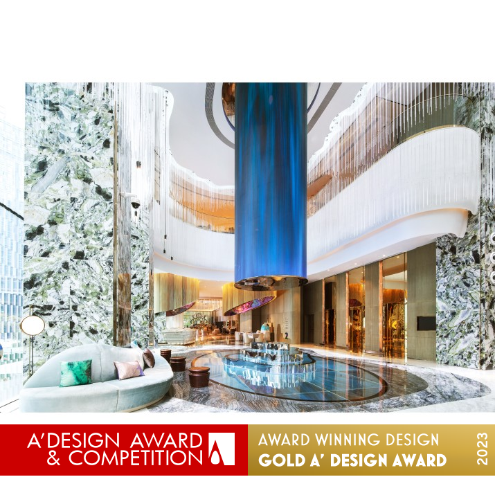 W Chengdu Hotel by Glyph Design Studio Golden Interior Space and Exhibition Design Award Winner 2023 