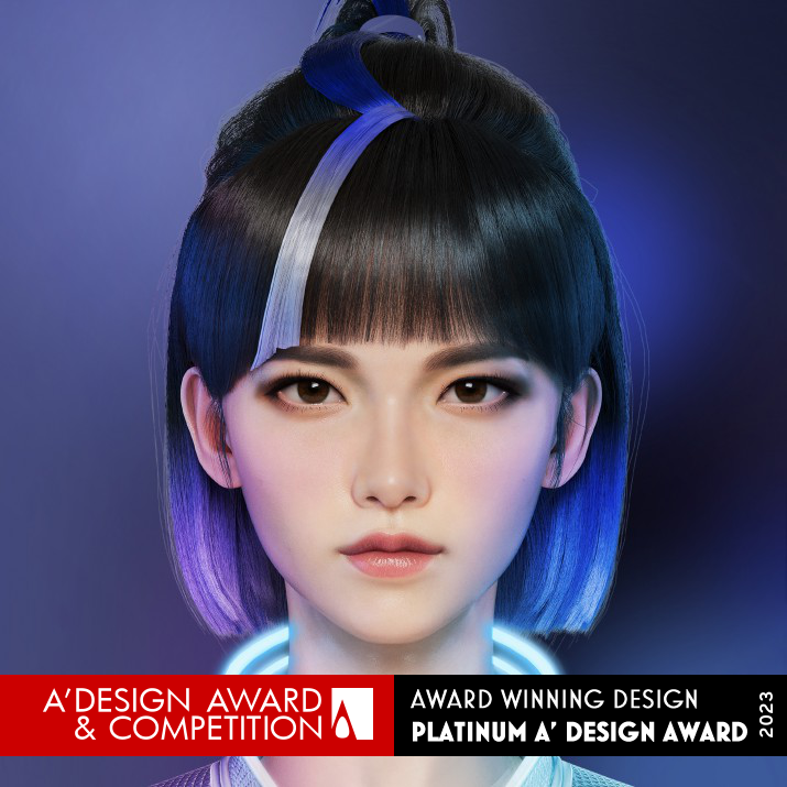 Xijiajia Ai Digital Human by Baidu Online Network Technology Platinum Computer Graphics, 3D Modeling, Texturing, and Rendering Design Award Winner 2023 
