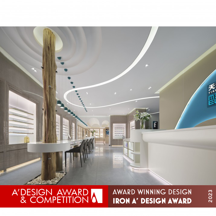 Warmth Hebei Optometry Center by Ke Luo Iron Interior Space and Exhibition Design Award Winner 2023 