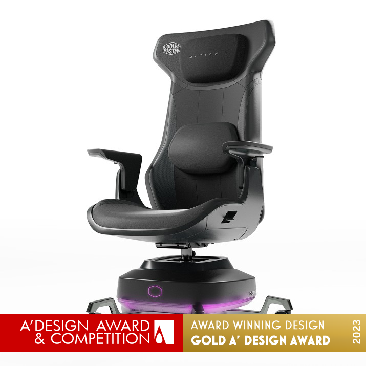 Cooler Master Motion 1 Haptic Gaming Chair by Cooler Master and Shakes Golden Computers and Peripheral Devices Design Award Winner 2023 