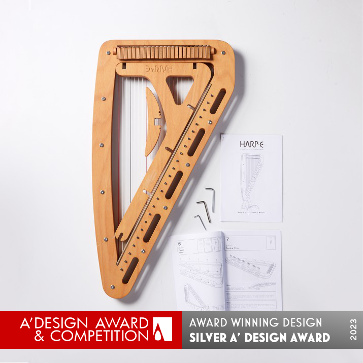 Harp E Electro Acoustic Harp by Joris Beets Silver Musical Instruments Design Award Winner 2023 