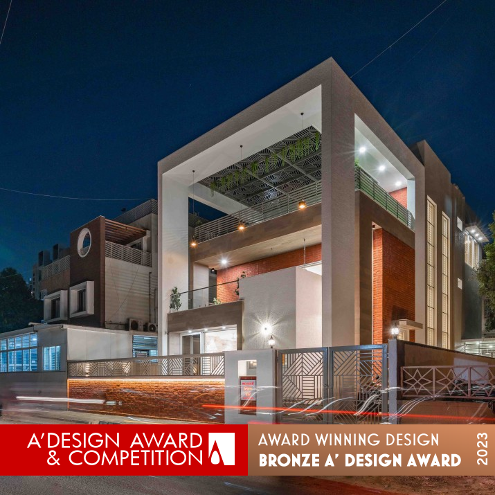 The Shaded House Individual Residential Home by Prashant Parmar Bronze Architecture, Building and Structure Design Award Winner 2023 