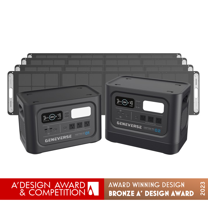 Homepower Pro Series Solar Generator Backup Battery by Bill Webb and Patrick Tufts Bronze Energy Products, Projects and Devices Design Award Winner 2023 