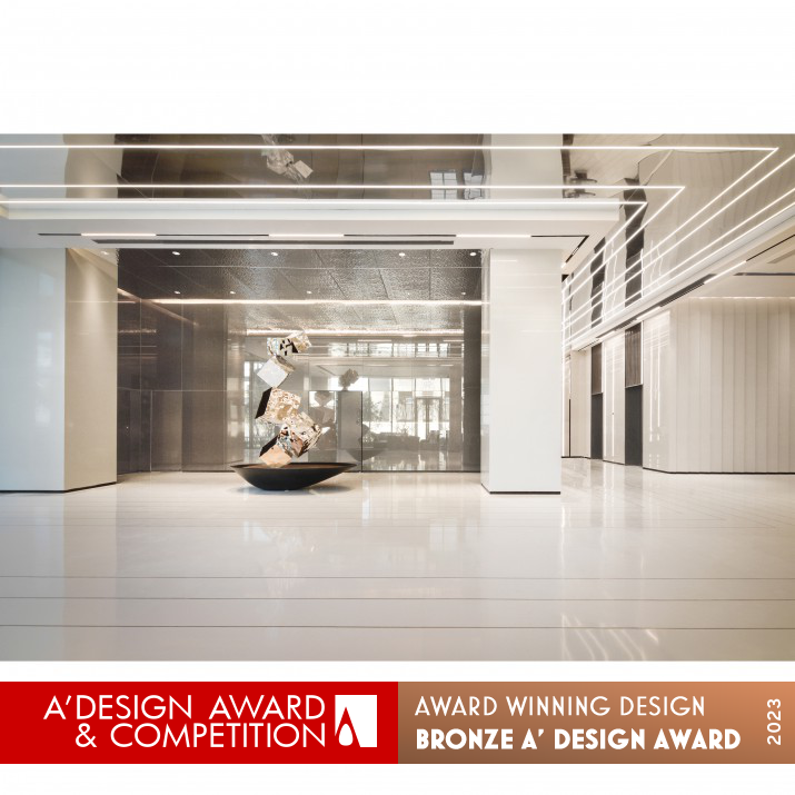 Social Corporate Office Lobby by Martin Chow Bronze Interior Space and Exhibition Design Award Winner 2023 