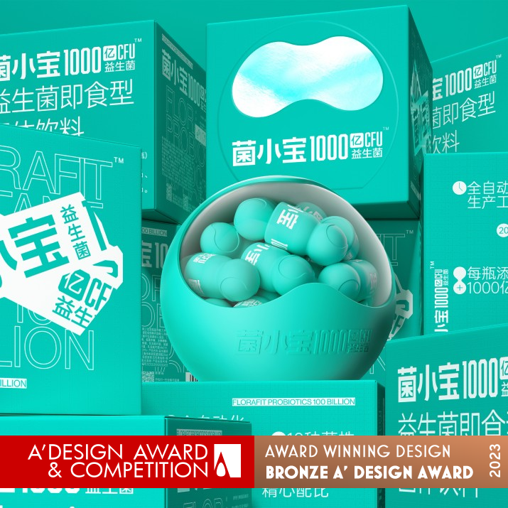 Jxb Probiotics Packaging by Tiger Pan Bronze Packaging Design Award Winner 2023 