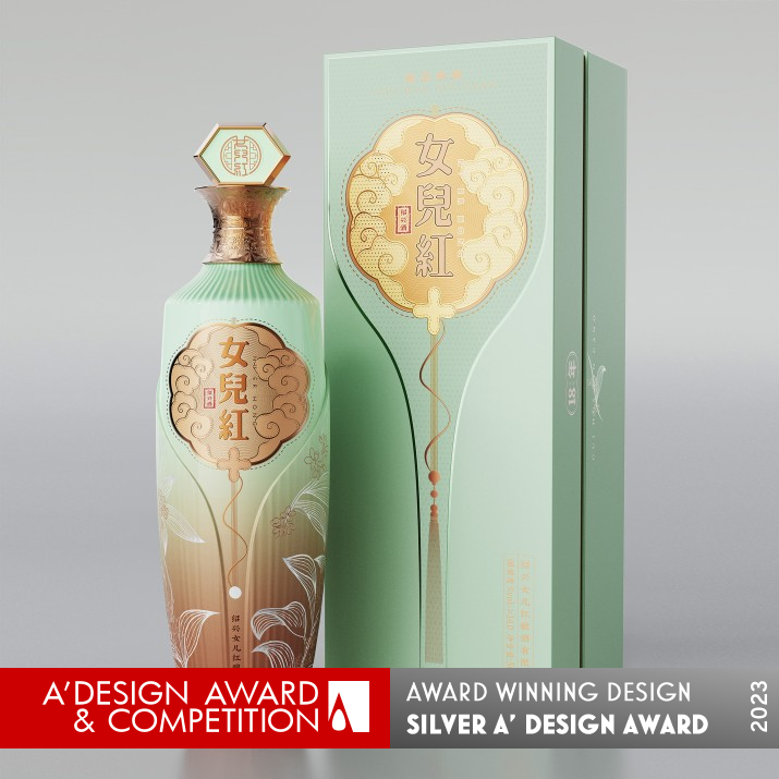 Nverhong Guihualinzang Alcoholic Beverage Packaging by Wen Liu Silver Packaging Design Award Winner 2023 