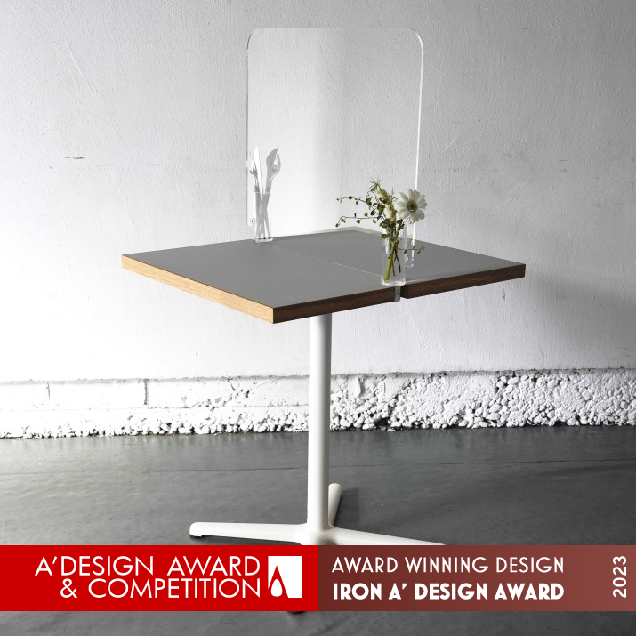 Story Table with Partition by Hitoshi Motomura Iron Furniture Design Award Winner 2023 