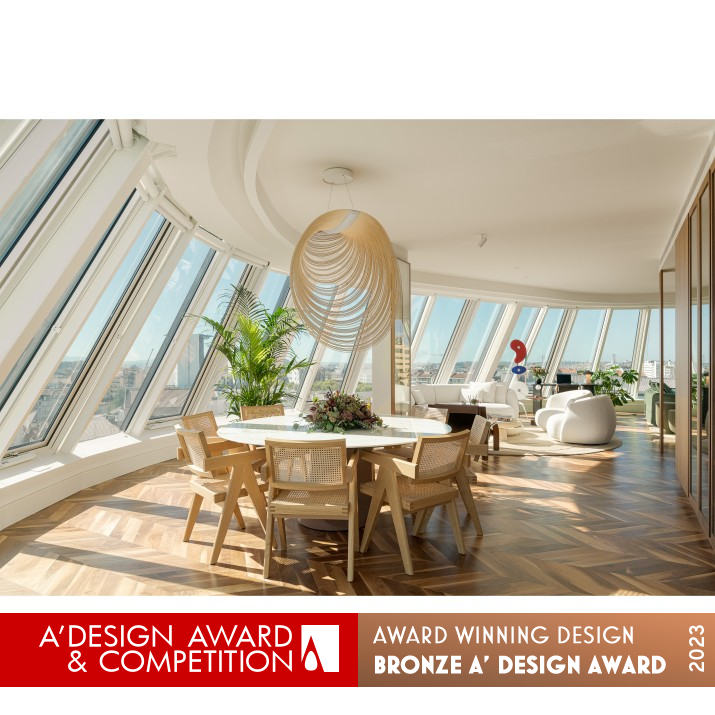 Penthouse Lisbon Residential House by Rita Valadao Bronze Interior Space and Exhibition Design Award Winner 2023 