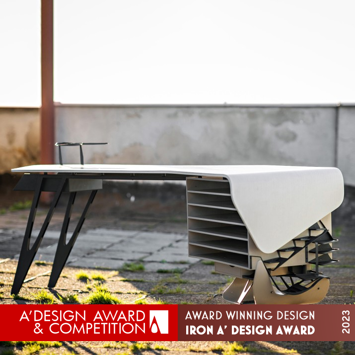 Airy Office Desk by Ivana Wingham Iron Office Furniture Design Award Winner 2023 