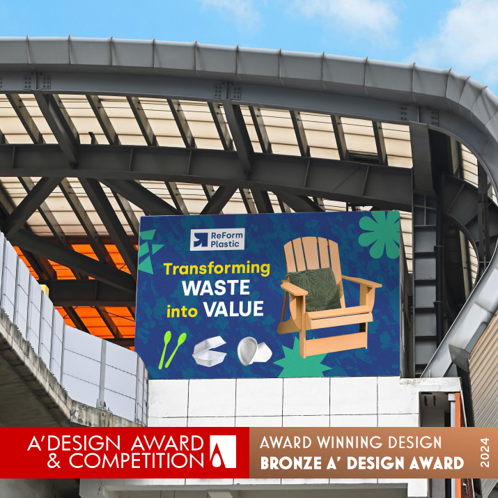 ReForm Plastic  Brand Identity Design by Giang Nguyen Bronze Graphics, Illustration and Visual Communication Design Award Winner 2024 