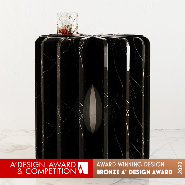 Fan Side Table by Roberta Rampazzo Bronze Furniture Design Award Winner 2023 