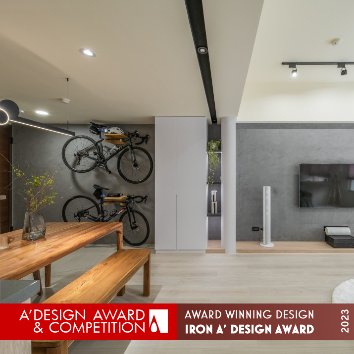 Grayish Green Interior Design by Yi-Lun Hsu Iron Interior Space and Exhibition Design Award Winner 2023 