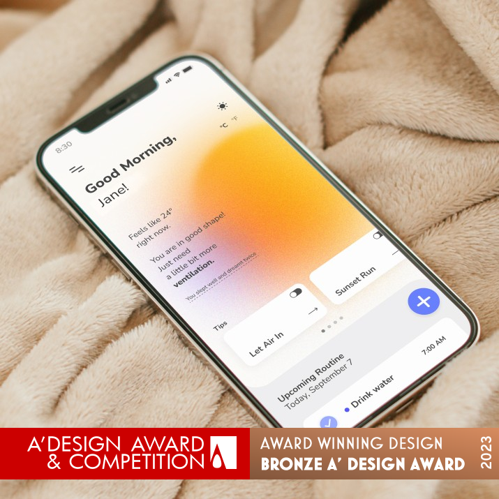 Elf Body Environment Wellness App by Tiange Wang Bronze Mobile Technologies, Applications and Software Design Award Winner 2023 