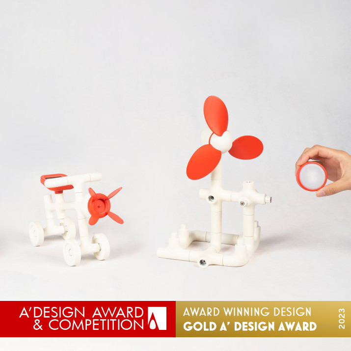 Tenki Spliced Magnetic Attraction Toy by Linglin Liang Golden Toys, Games and Hobby Products Design Award Winner 2023 