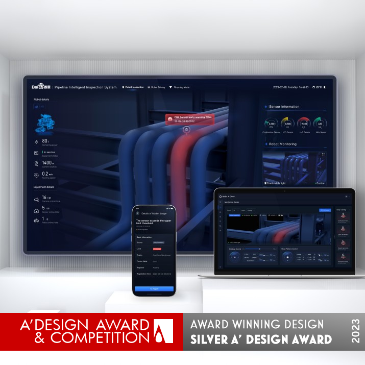 Baidu Safety Production Pipeline Inspection by Baidu AI Cloud Silver Interface, Interaction and User Experience Design Award Winner 2023 