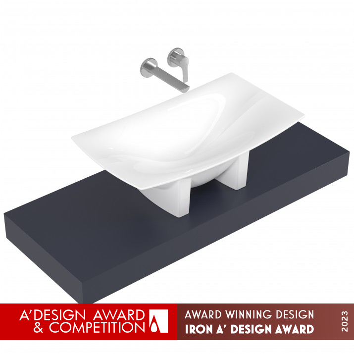 Serel Magic Countertop Washbasin by Serel Design Team Iron Bathroom Furniture and Sanitary Ware Design Award Winner 2023 