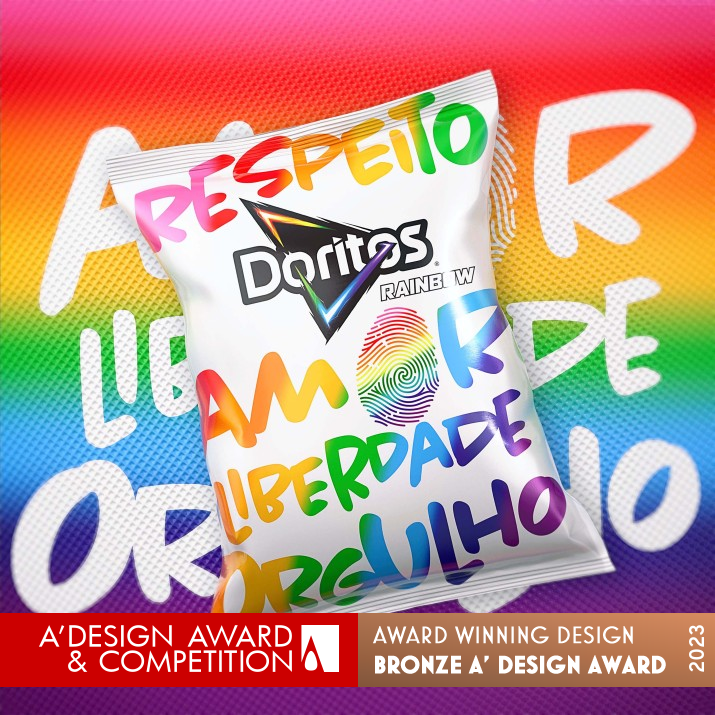 Doritos Rainbow Limited Edition 2022 Food Packaging by PepsiCo Design and Innovation Bronze Social Design Award Winner 2023 