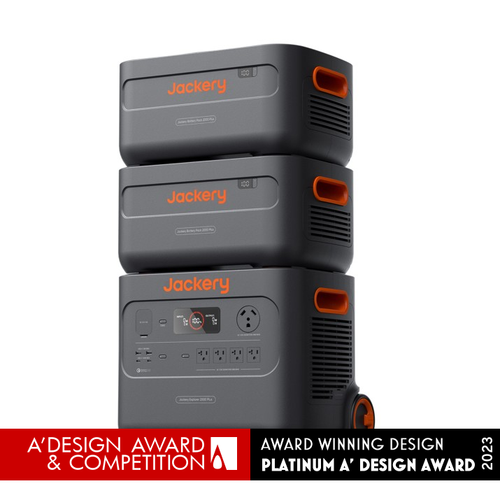 Jackery Explorer 2000 Plus Large Portable Energy Storage by Wei Bai, Xianyao Peng and Xiaowei Yin Platinum Energy Products, Projects and Devices Design Award Winner 2023 