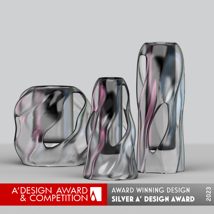 Mila 3D Printed Vase by Industrial Design College of LAFA Silver 3D Printed Forms and Products Design Award Winner 2023 