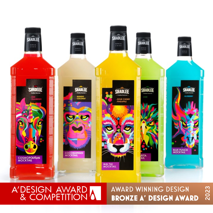 Shadlee Mocktail Drinks by Mohammadreza Eslamparast Bronze Packaging Design Award Winner 2023 