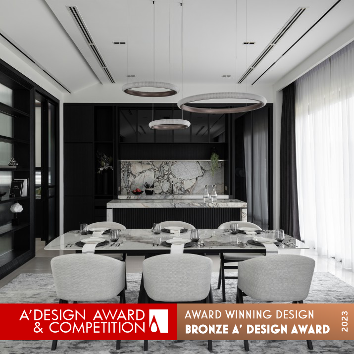 Black and White Show Unit by Pui Wee Chong and Janice Yong Bronze Interior Space and Exhibition Design Award Winner 2023 
