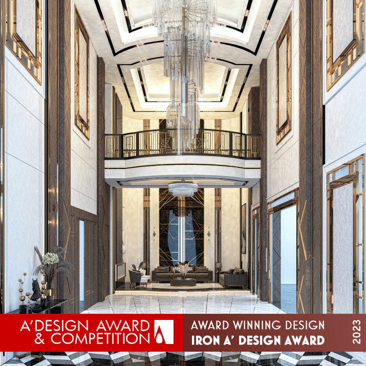 Maxi Hall Modern Villa Hallway by B5 Design Iron Interior Space and Exhibition Design Award Winner 2023 