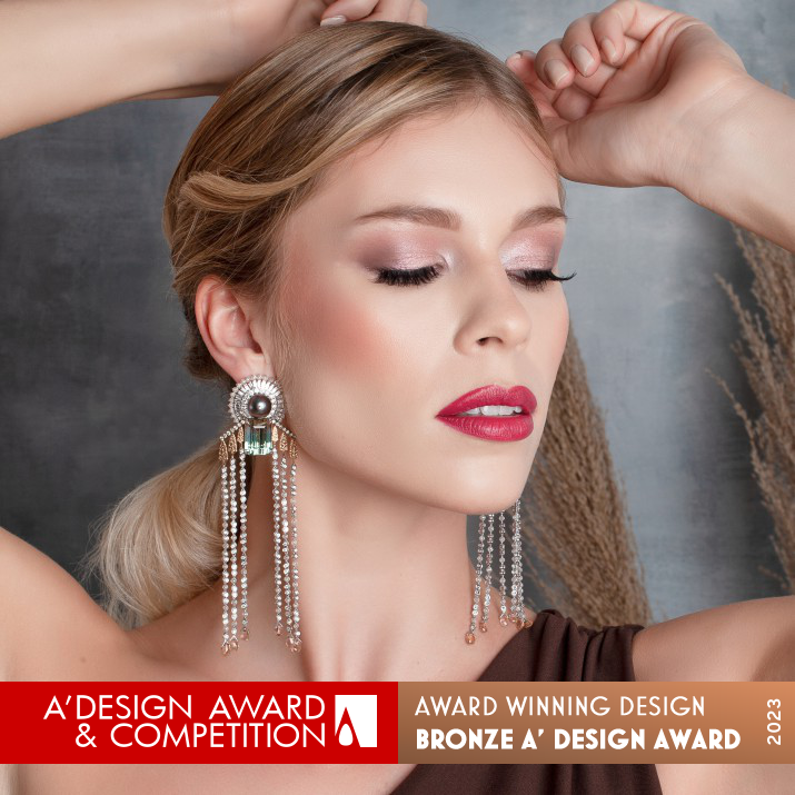 Tuscany Earrings Fine Jewelry by Pavit Gujral Bronze Jewelry Design Award Winner 2023 