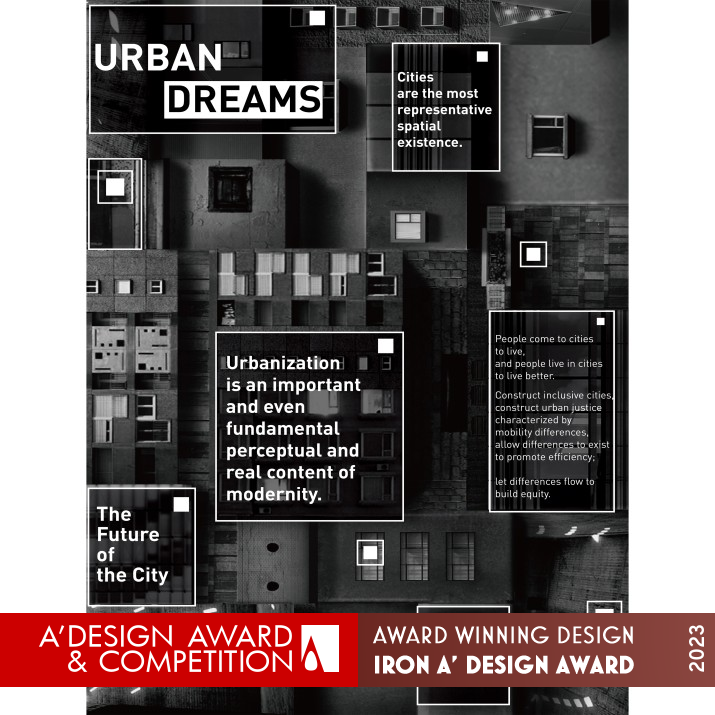 Urban Philosophy Visual Poster Design by Sinong Ding, Wei Liu and Yuhan Sui Iron Graphics, Illustration and Visual Communication Design Award Winner 2023 