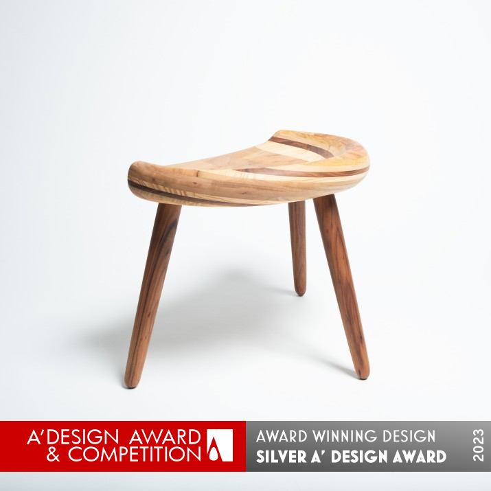 Layer Stool by Fuma Fujiwara Silver Furniture Design Award Winner 2023 