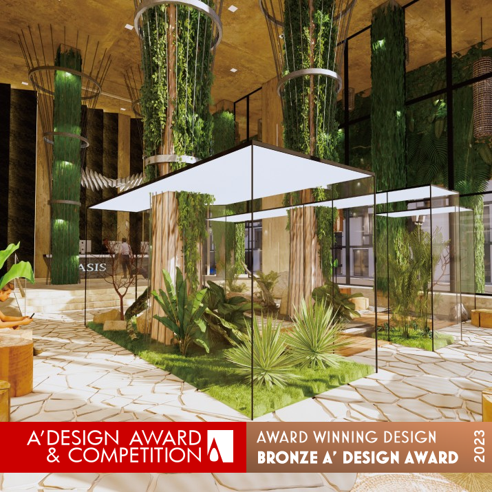 Oasis Sustainable Hotel by Liyang Chen and Zhengyan Jiang Bronze Interior Space and Exhibition Design Award Winner 2023 