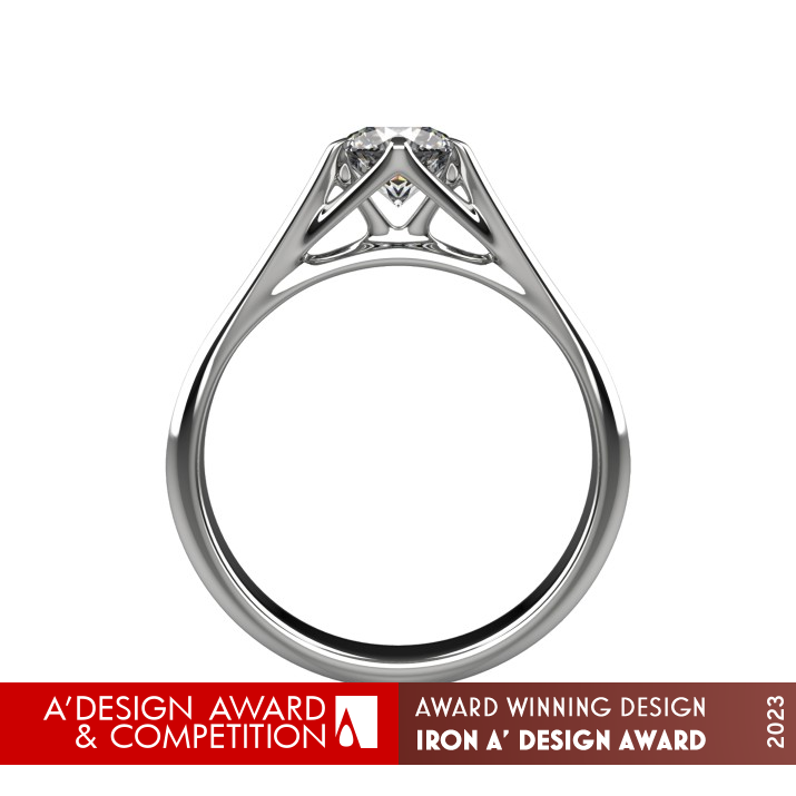 Sprout Proposal Ring by Lianghao Zha Iron Jewelry Design Award Winner 2023 