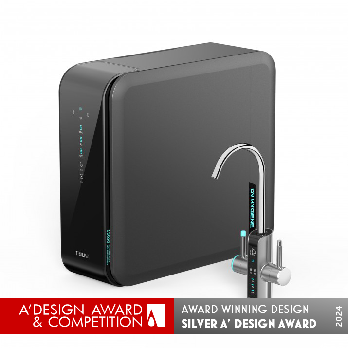 2 in 1 Water Purifier and Faucet by Truliva Design Silver Kitchen Furniture, Equipment and Fixtures Design Award Winner 2024 