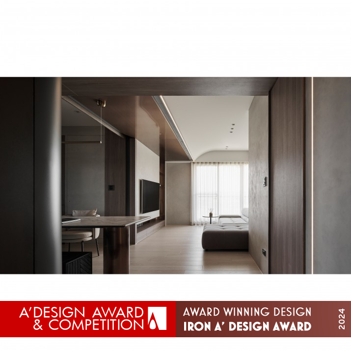 Hazy Glamour Residential Interior Design by Andersen Chiu Iron Interior Space and Exhibition Design Award Winner 2024 